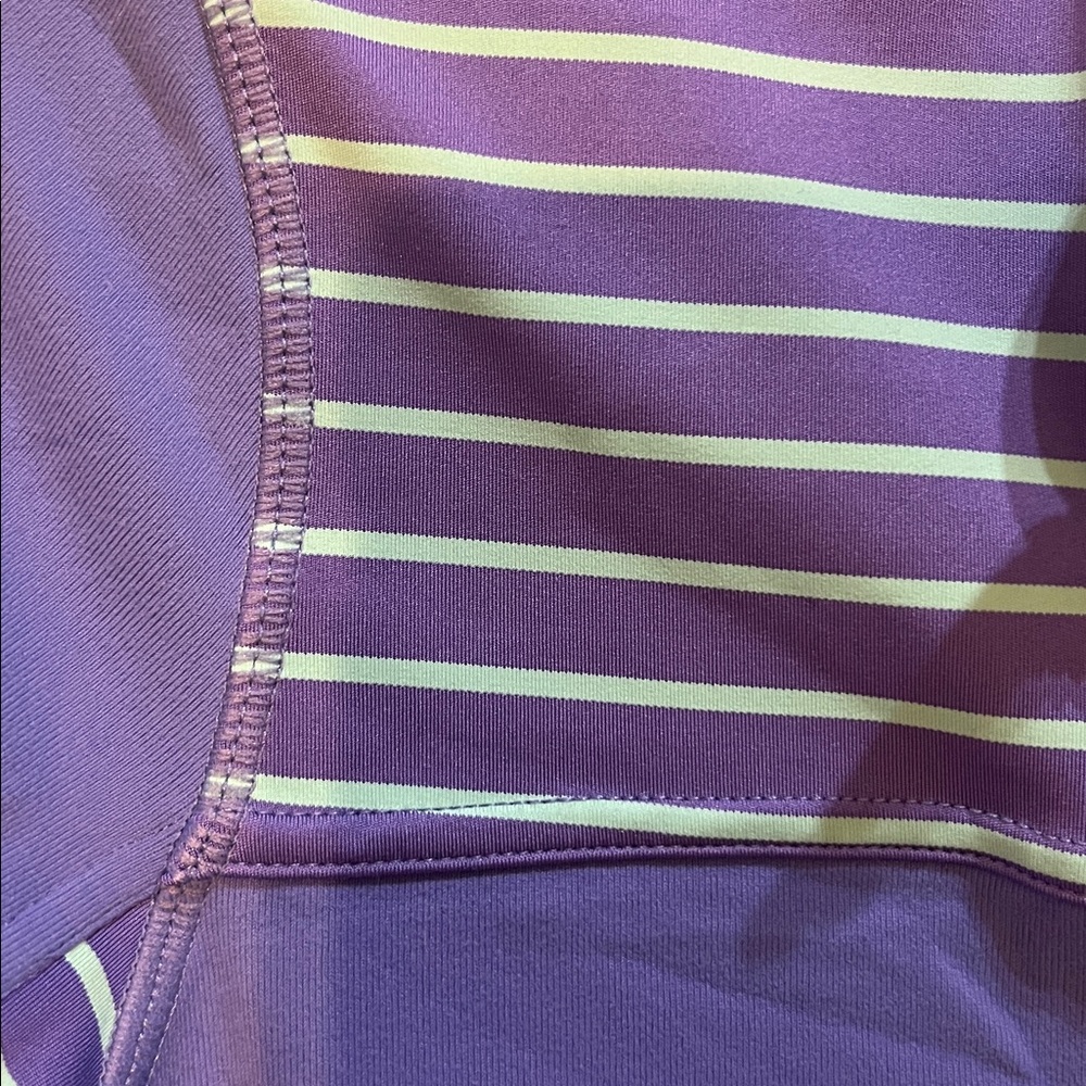 Athleta Girl Periwinkle and Aqua Striped Jacket - Picture 5 of 9